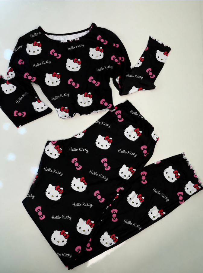 Pijama Cropped - Hello Kity