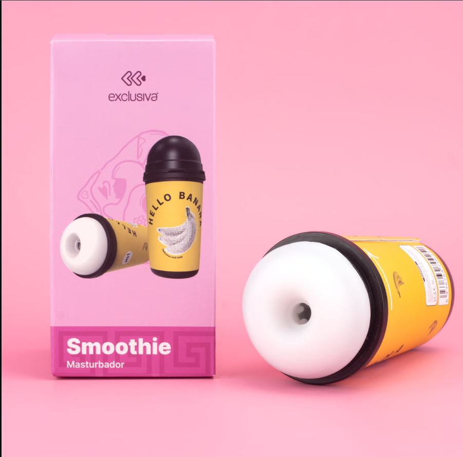 Masturbador Copo de Bebida em TPE Macio com Textura Interna - Exclusiva Smoothie